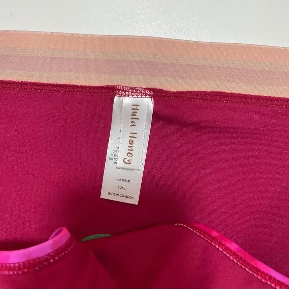Hula Honey Pink TIE-DYE Bikini Swim Bottom